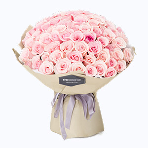 绍兴市Cherish珍爱鲜花系列99枝粉玫瑰