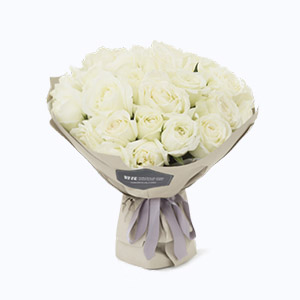 泰兴市Cherish珍爱鲜花系列33枝白玫瑰