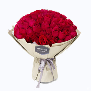 泰兴市Cherish珍爱鲜花系列66枝红玫瑰