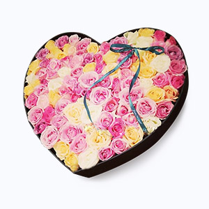 绍兴市Cherish珍爱鲜花系列99枝心形礼盒