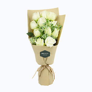 绍兴市Cherish珍爱鲜花系列11枝白玫瑰